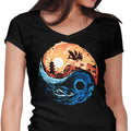 Balancing the Sea and Sky Women's V-Neck - Adult & Kids T-Shirts, Sweatshirts & Hoodies apparel design preview 1