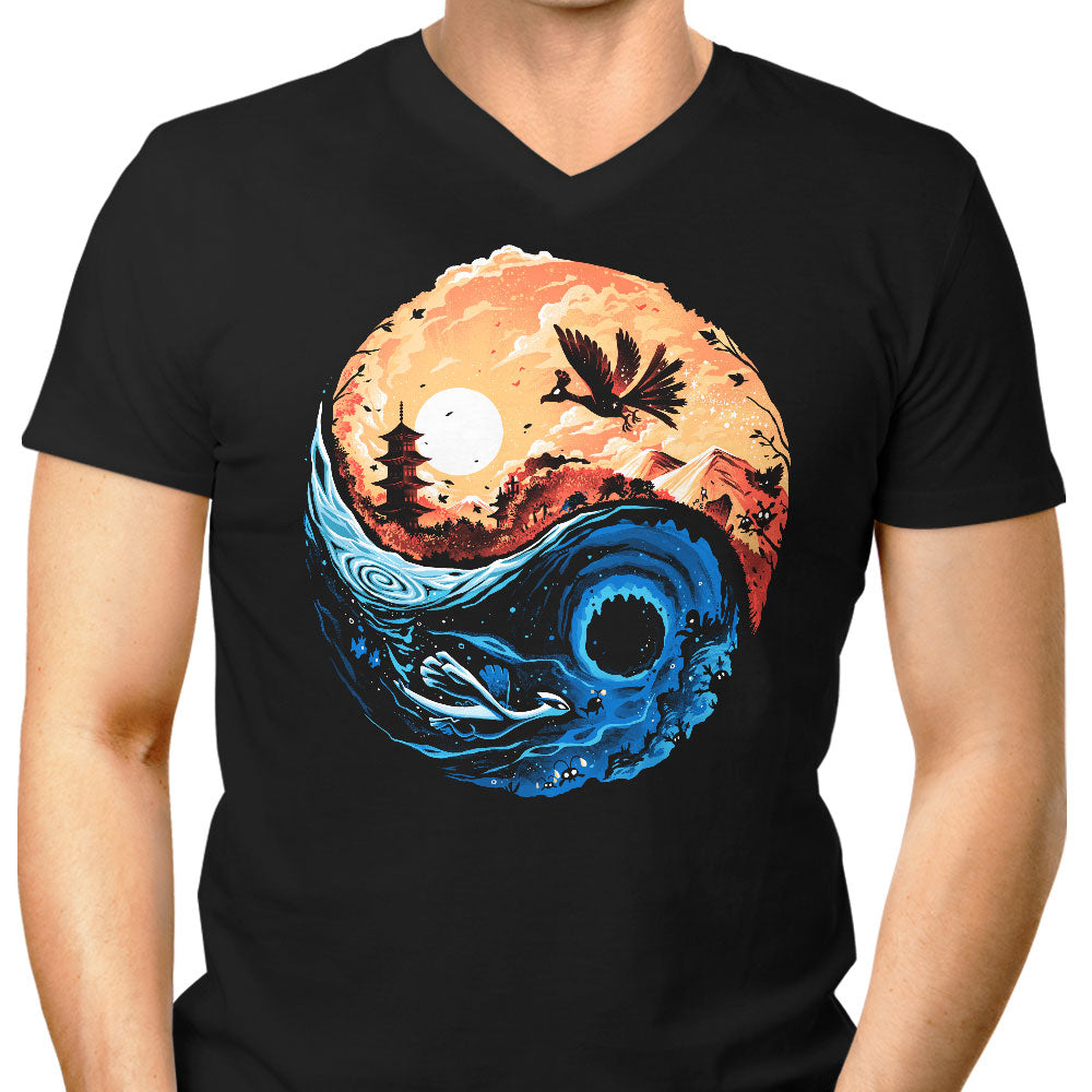 Balancing the Sea and Sky Men's V-Neck - Adult & Kids T-Shirts, Sweatshirts & Hoodies apparel design preview 1