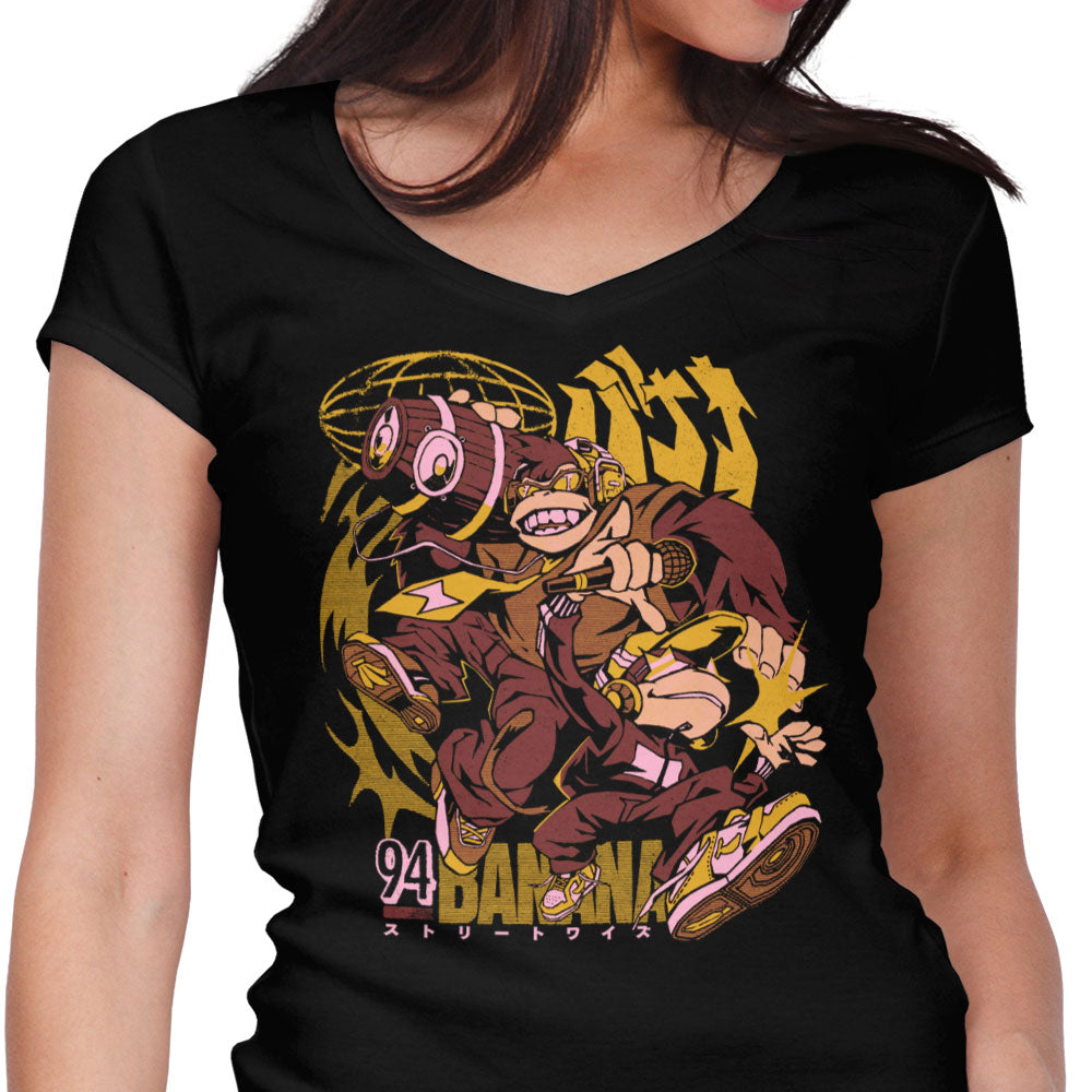 Banana Streetwise Women's V-Neck - Adult & Kids T-Shirts, Sweatshirts & Hoodies apparel design preview 1