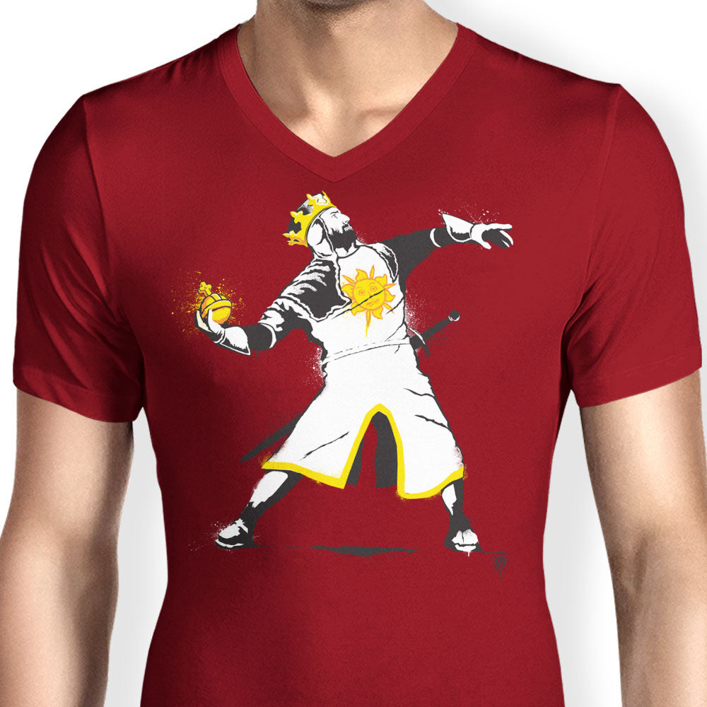 Banksy Python 1-2-5 Men's V-Neck - Adult & Kids T-Shirts, Sweatshirts & Hoodies apparel design preview 2