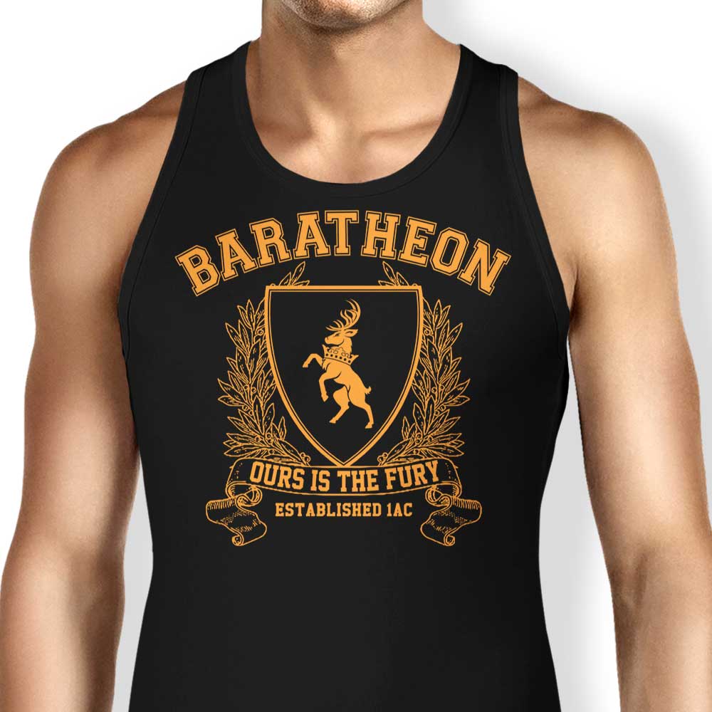 Baratheon University Tank Top - Adult & Kids T-Shirts, Sweatshirts & Hoodies apparel design preview 1