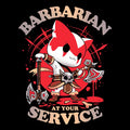 Barbarian at Your Service Coasters - Adult & Kids T-Shirts, Sweatshirts & Hoodies apparel design preview 1