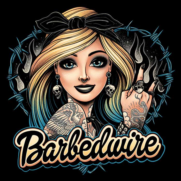 Barbedwire Men's Apparel - Adult & Kids T-Shirts, Sweatshirts & Hoodies apparel design preview 2