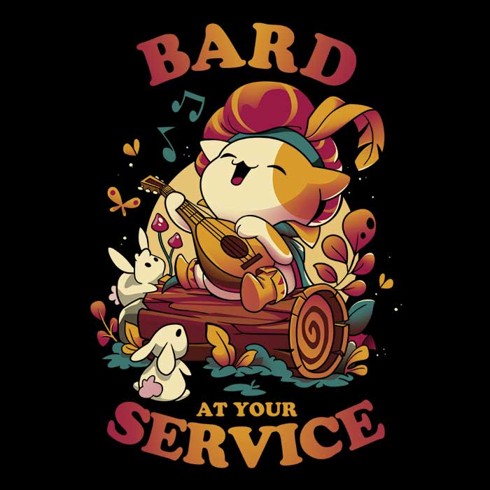 Bard at Your Service Women's Apparel - Adult & Kids T-Shirts, Sweatshirts & Hoodies apparel design preview 2