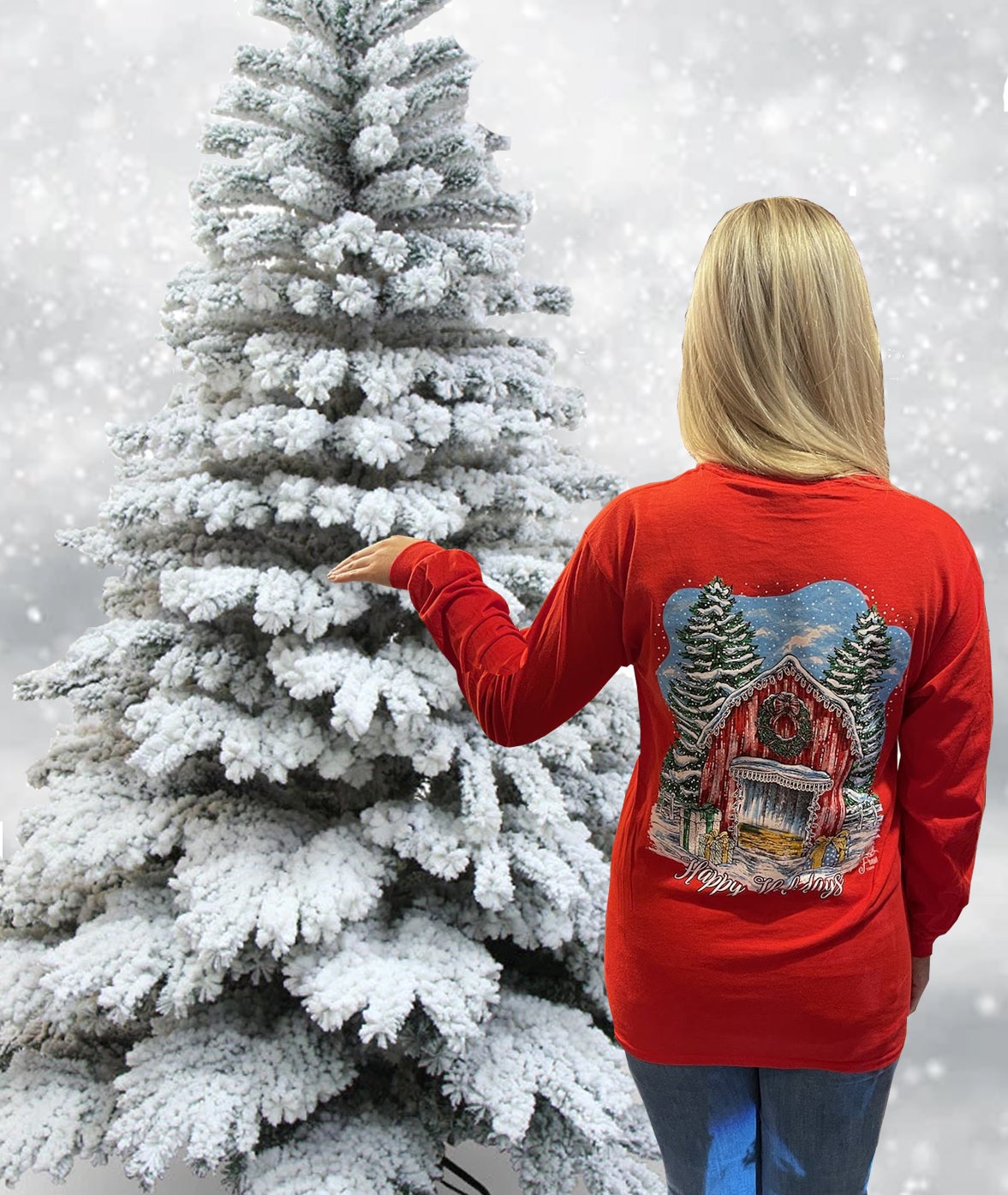 SALE Sassy Frass Christmas Barn - Adult & Kids T-Shirts, Sweatshirts & Hoodies apparel design preview 2