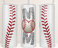 Baseball Mom 20 oz Skinny Tumbler Cup With Straw - Adult & Kids T-Shirts, Sweatshirts & Hoodies apparel design preview 1
