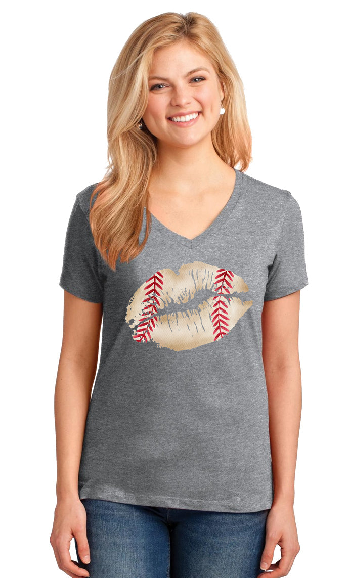 Sassy Frass Baseball Lips Bella Canvas - Adult & Kids T-Shirts, Sweatshirts & Hoodies apparel design preview 2
