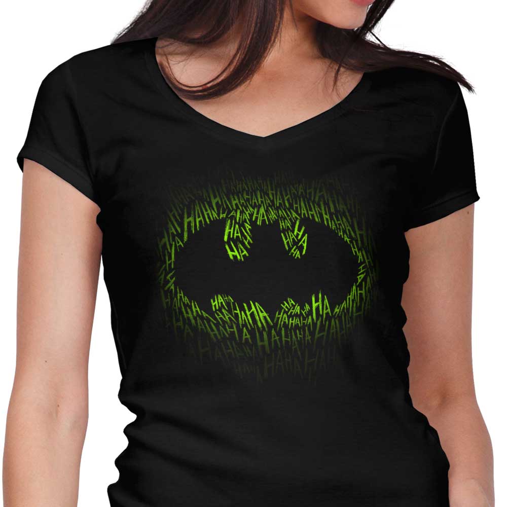Bat Joke Women's V-Neck - Adult & Kids T-Shirts, Sweatshirts & Hoodies apparel design preview 1