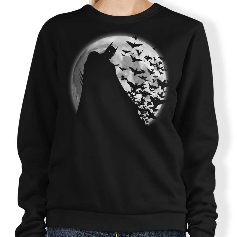 Bats Under the Moon - Adult & Kids T-Shirts, Sweatshirts & Hoodies apparel design preview 1