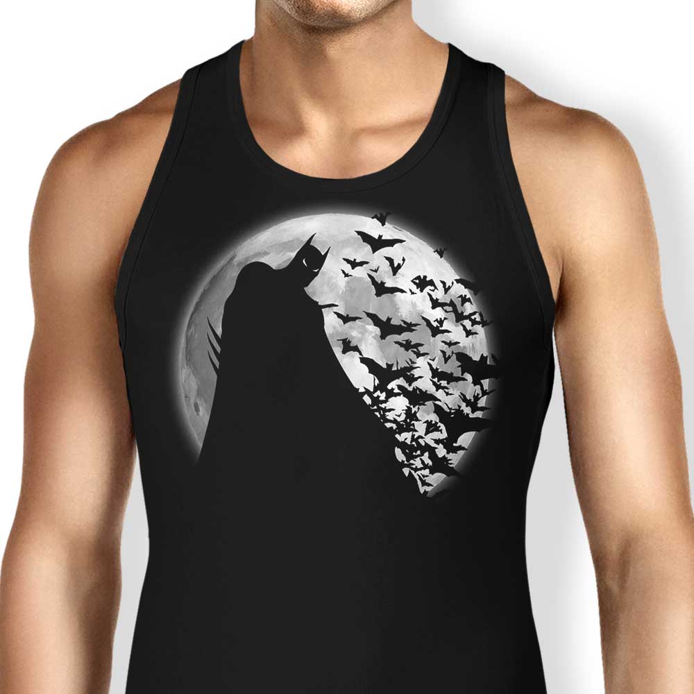 Bats Under the Moon Tank Top - Adult & Kids T-Shirts, Sweatshirts & Hoodies apparel design preview 1