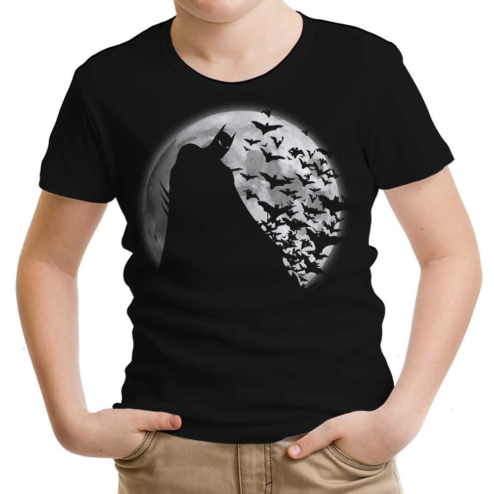 Bats Under the Moon Youth Apparel - Adult & Kids T-Shirts, Sweatshirts & Hoodies apparel design preview 1