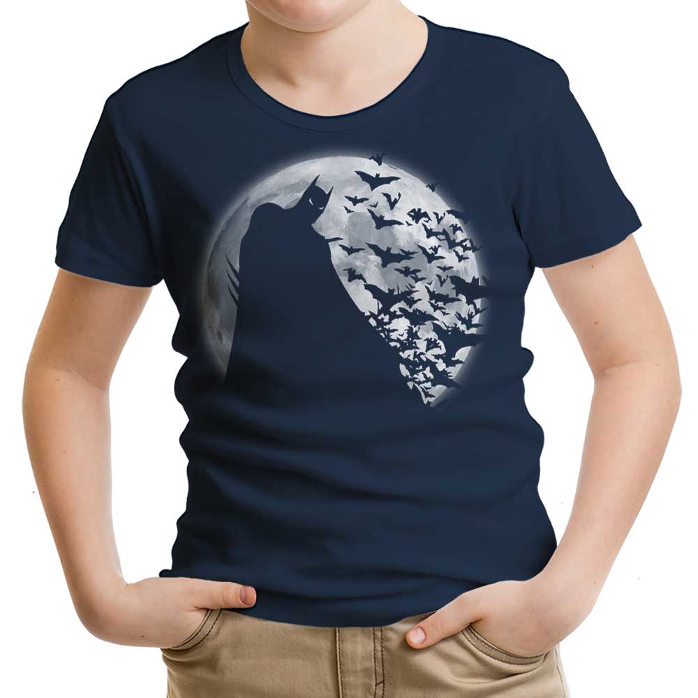 Bats Under the Moon Youth Apparel - Adult & Kids T-Shirts, Sweatshirts & Hoodies apparel design preview 2