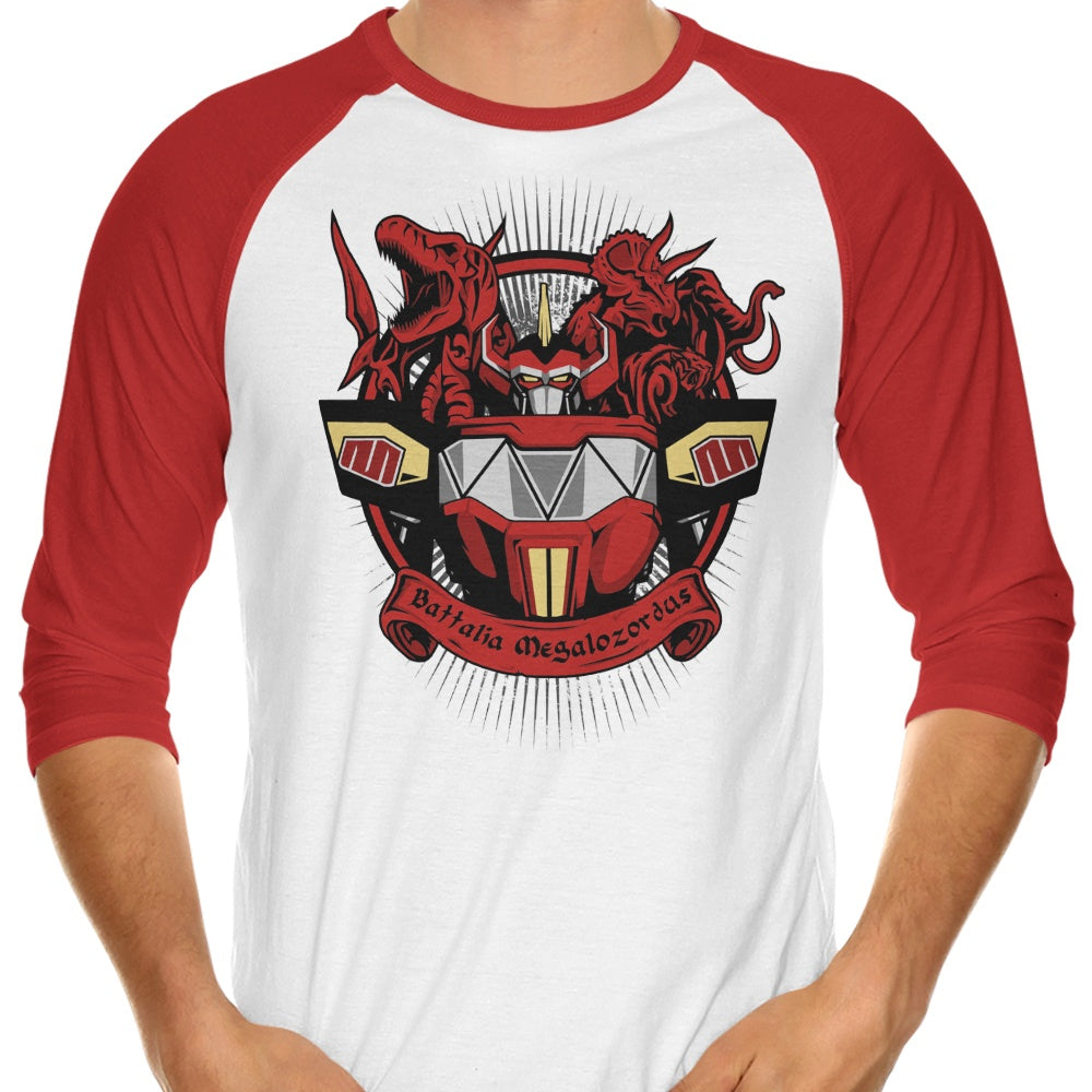 Battalia Megalozordus 3/4 Sleeve Raglan - Adult & Kids T-Shirts, Sweatshirts & Hoodies apparel design preview 1