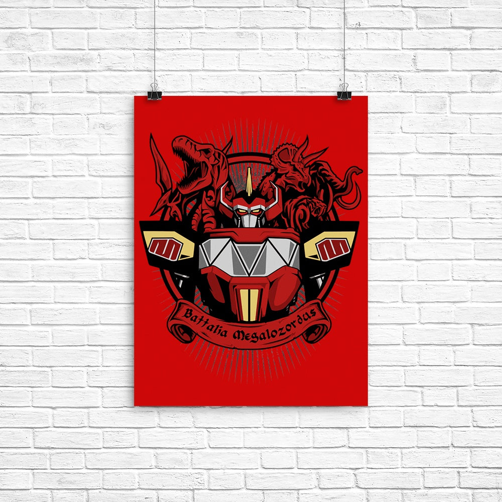 Battalia Megalozordus Poster - Adult & Kids T-Shirts, Sweatshirts & Hoodies apparel design preview 1