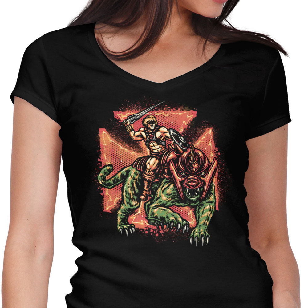 Battle Companion Women's V-Neck - Adult & Kids T-Shirts, Sweatshirts & Hoodies apparel design preview 1