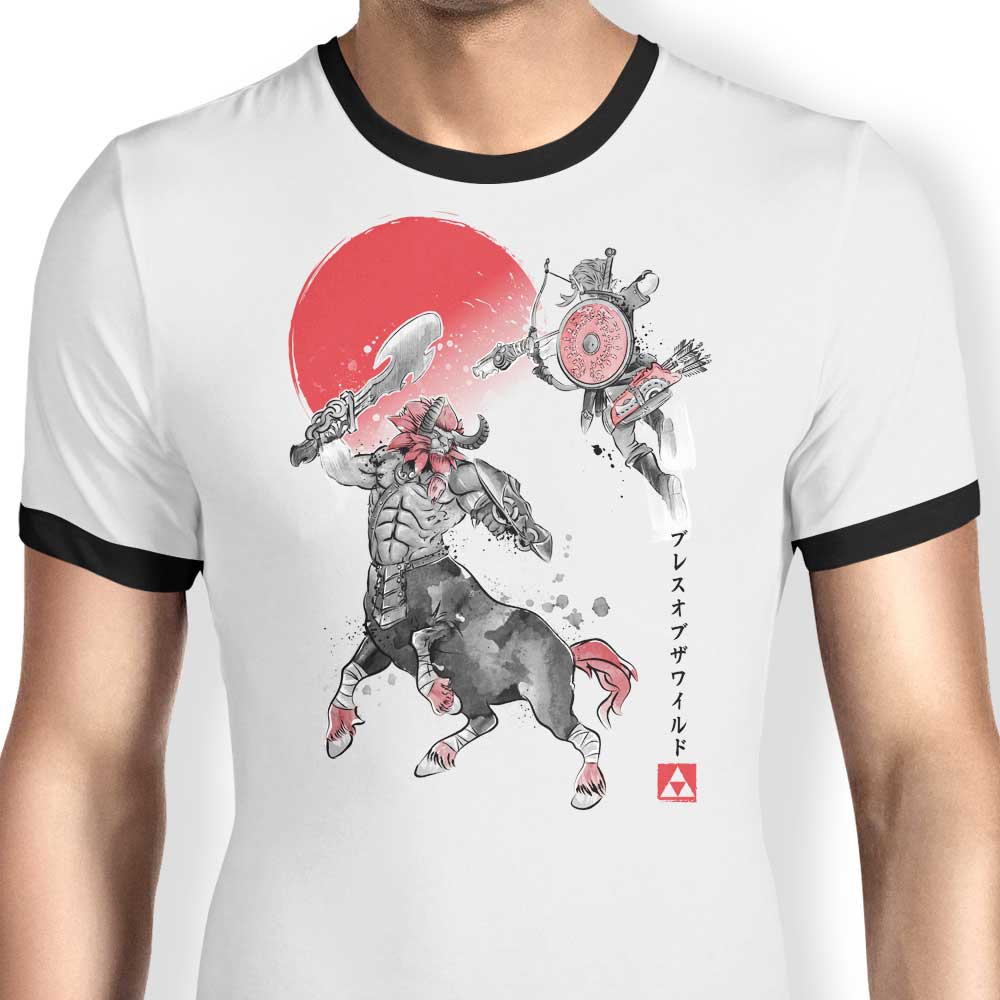 Battle in Death Mountain Ringer - Adult & Kids T-Shirts, Sweatshirts & Hoodies apparel design preview 1