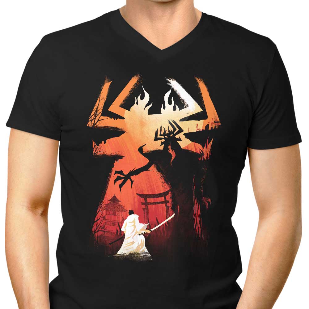 Battle the Darkness Men's V-Neck - Adult & Kids T-Shirts, Sweatshirts & Hoodies apparel design preview 1
