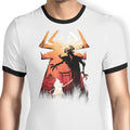 Battle the Darkness Ringer - Adult & Kids T-Shirts, Sweatshirts & Hoodies apparel design preview 1