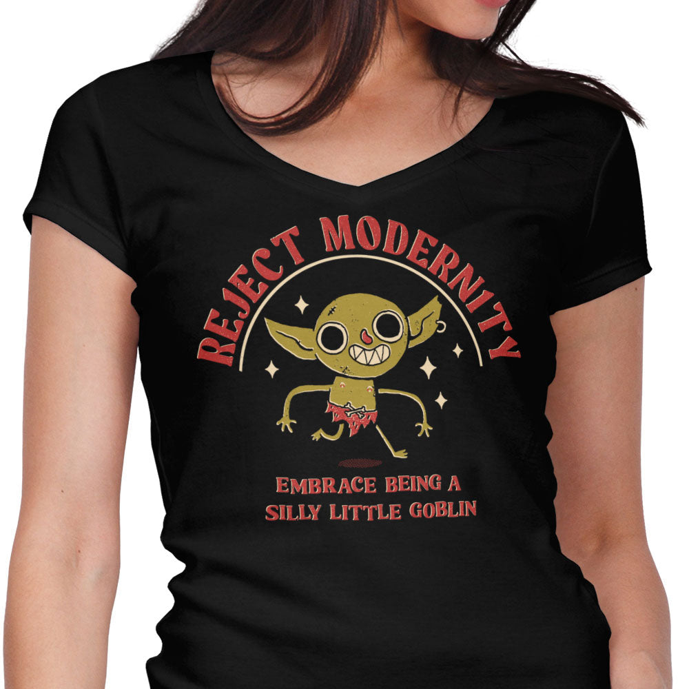 Be a Goblin Women's V-Neck - Adult & Kids T-Shirts, Sweatshirts & Hoodies apparel design preview 1