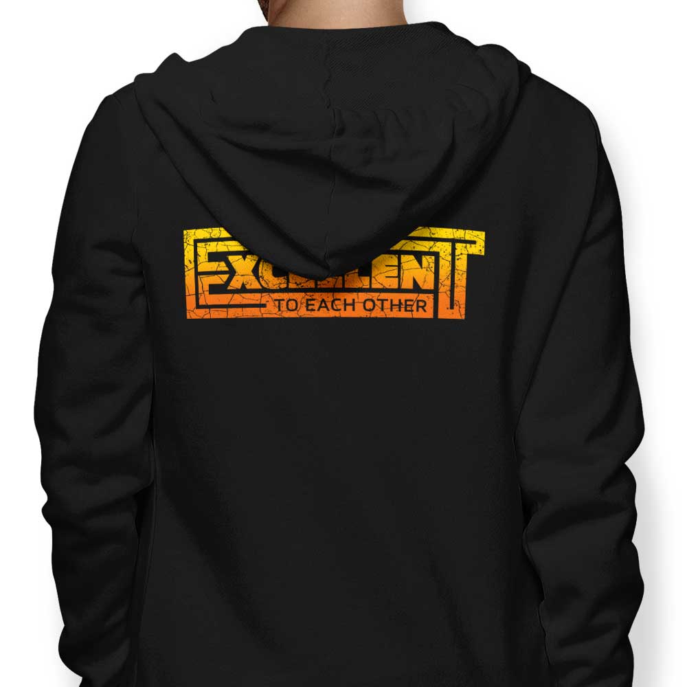 Be Excellent Typography - Adult & Kids T-Shirts, Sweatshirts & Hoodies apparel design preview 1