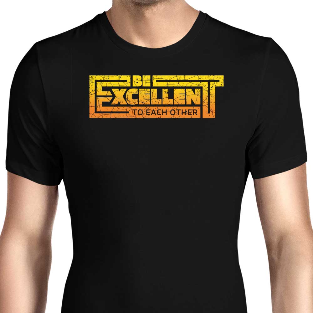 Be Excellent Typography Men's Apparel - Adult & Kids T-Shirts, Sweatshirts & Hoodies apparel design preview 1