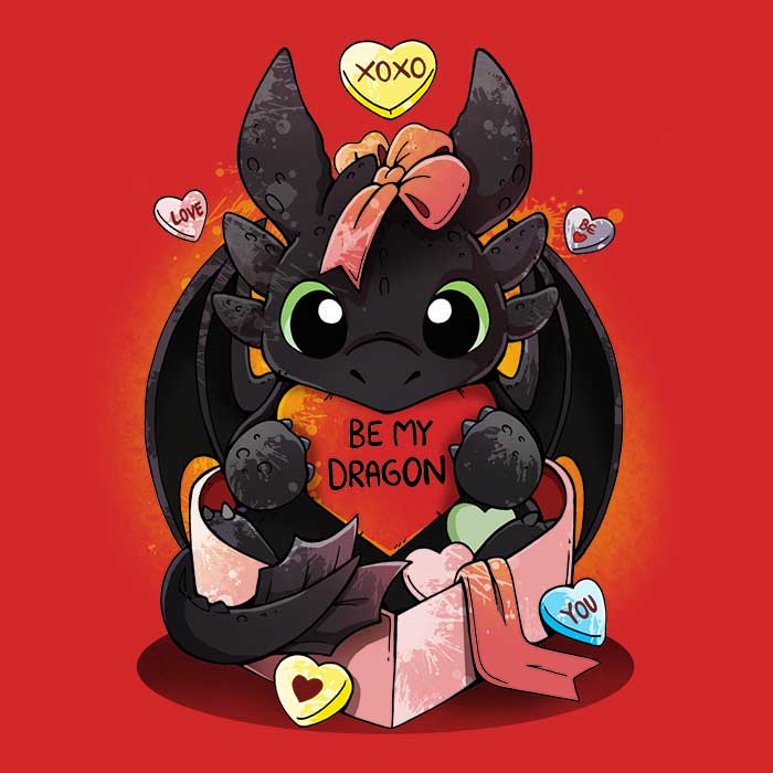 Be My Dragon - Adult & Kids T-Shirts, Sweatshirts & Hoodies apparel design preview 2