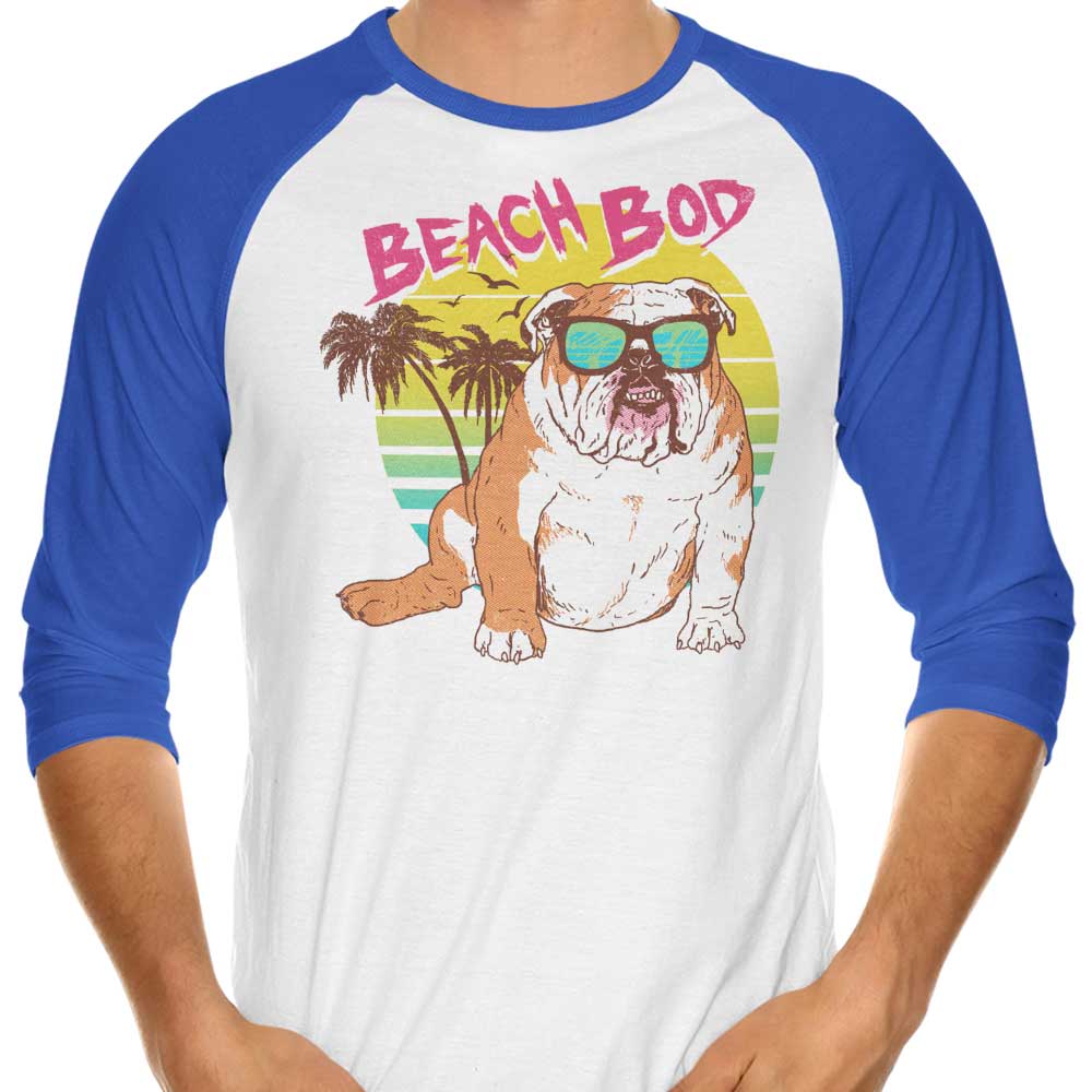 Beach Bod 3/4 Sleeve Raglan - Adult & Kids T-Shirts, Sweatshirts & Hoodies apparel design preview 1