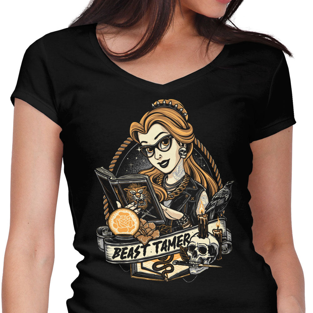 Beast Tamer Women's V-Neck - Adult & Kids T-Shirts, Sweatshirts & Hoodies apparel design preview 1