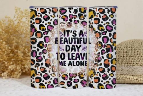 Its a Beautiful Day to Leave Me Alone Cheetah Leopard - Adult & Kids T-Shirts, Sweatshirts & Hoodies apparel design preview 1