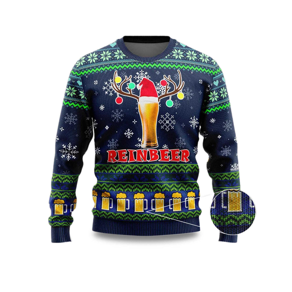 Beer Reindeer Christmas Ugly Sweater 2025 product image