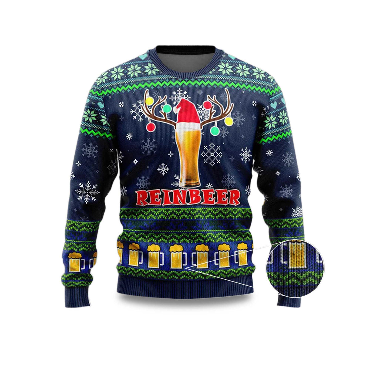 Beer Reindeer Christmas Ugly Sweater 2025 product image