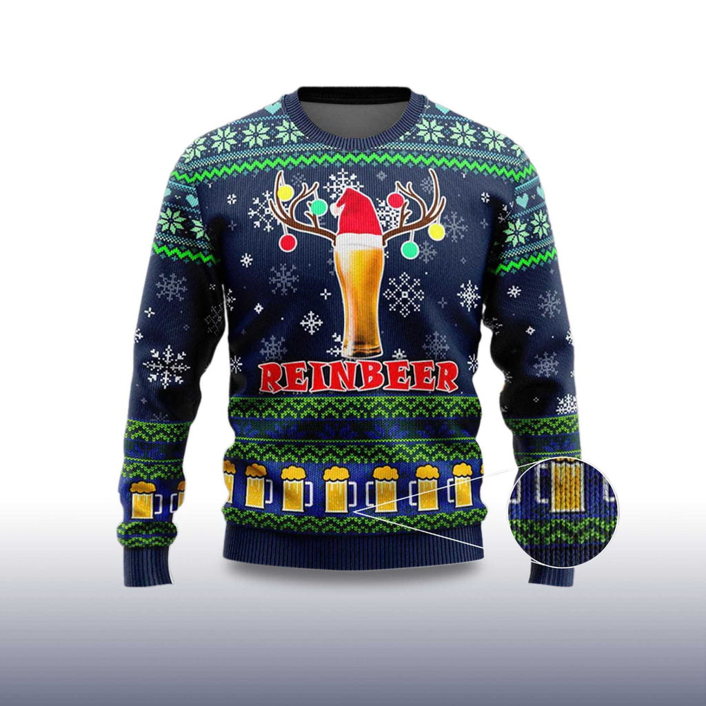 Beer Reindeer Christmas Ugly Sweater 2025 product image 4