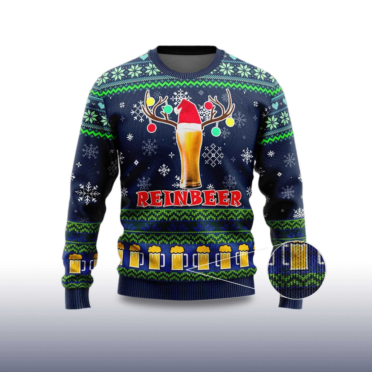 Beer Reindeer Christmas Ugly Sweater 2025 product image 4
