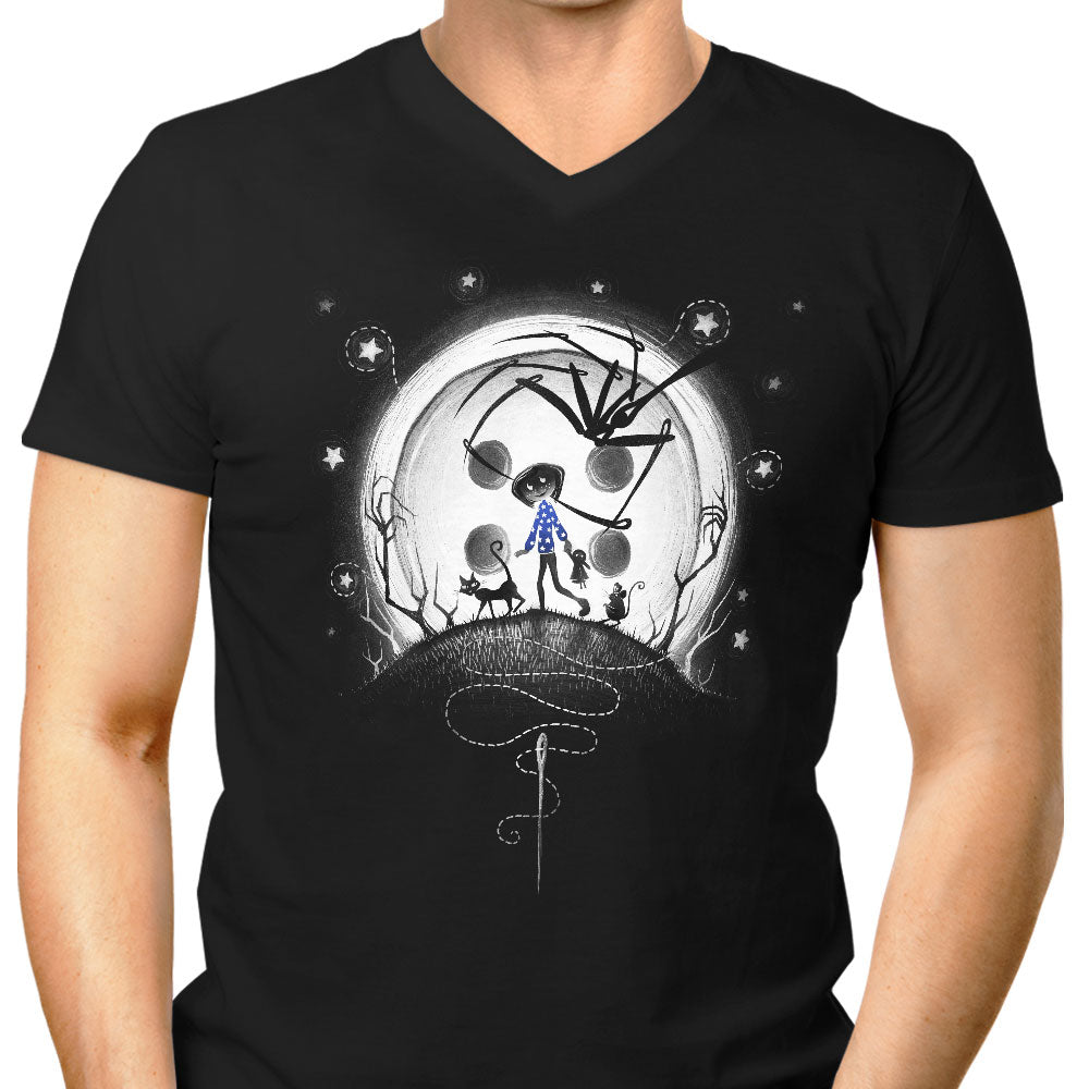 Behind the Door Men's V-Neck - Adult & Kids T-Shirts, Sweatshirts & Hoodies apparel design preview 1