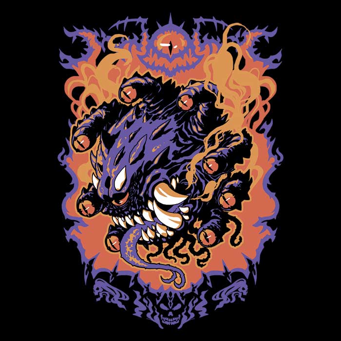 Beholder Attack Men's Apparel - Adult & Kids T-Shirts, Sweatshirts & Hoodies apparel design preview 2