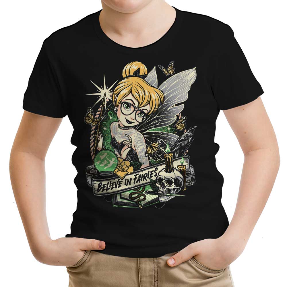 Believe in Fairies Youth Apparel - Adult & Kids T-Shirts, Sweatshirts & Hoodies apparel design preview 1