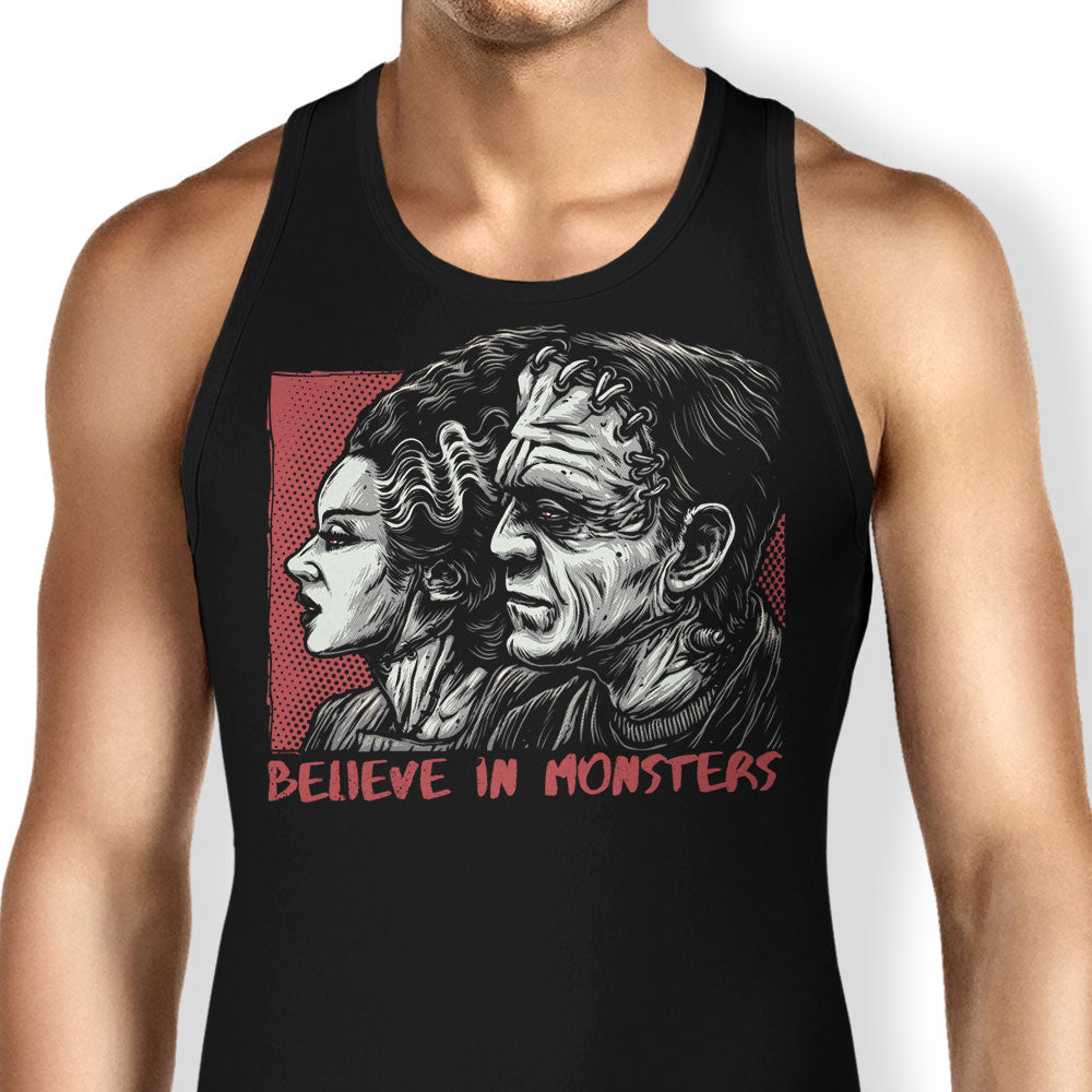 Believe in Monsters Tank Top - Adult & Kids T-Shirts, Sweatshirts & Hoodies apparel design preview 1