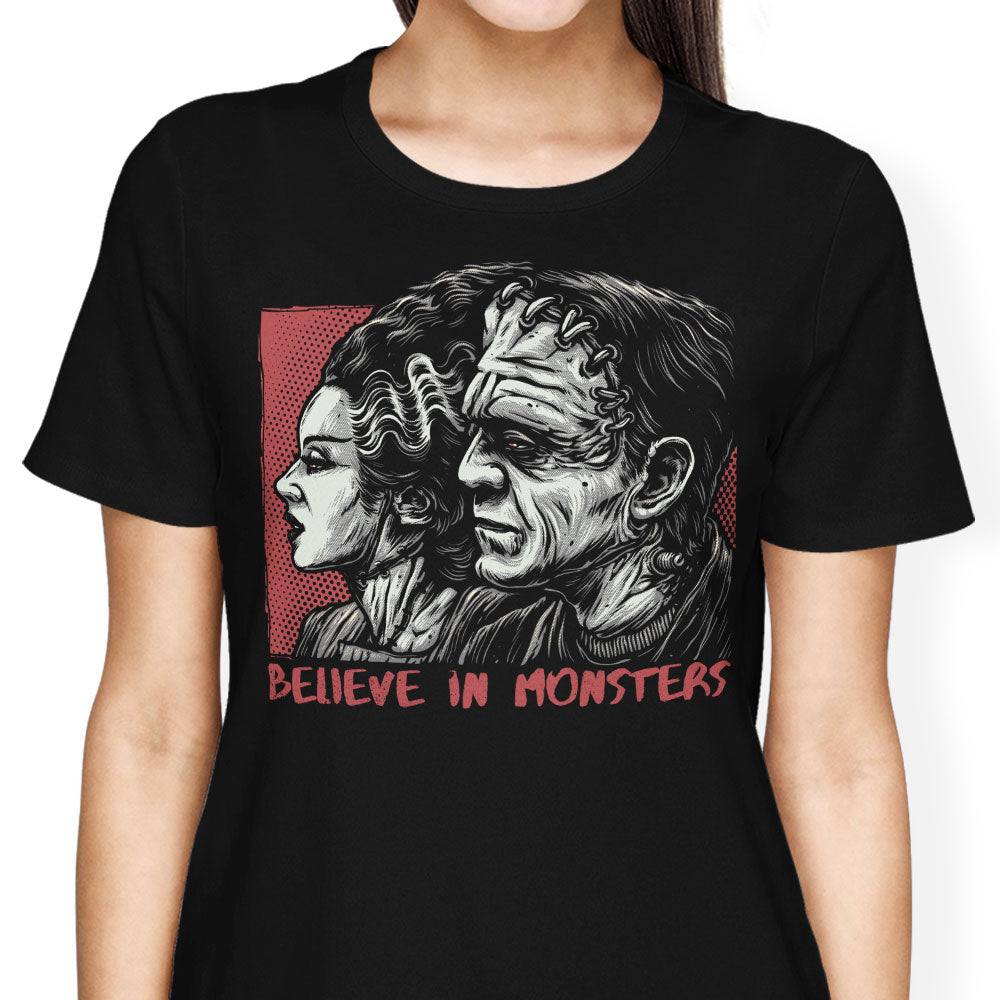 Believe in Monsters Women's Apparel - Adult & Kids T-Shirts, Sweatshirts & Hoodies apparel design preview 1