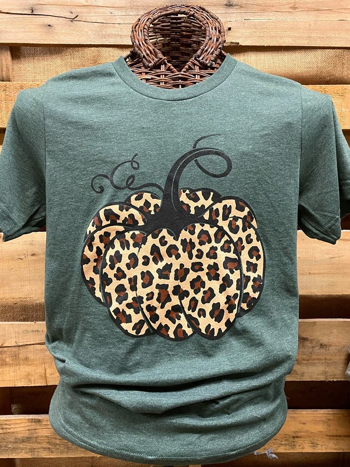 Southern Chics Apparel Leopard Pumpkin Canvas Bright - Adult & Kids T-Shirts, Sweatshirts & Hoodies apparel design preview 1