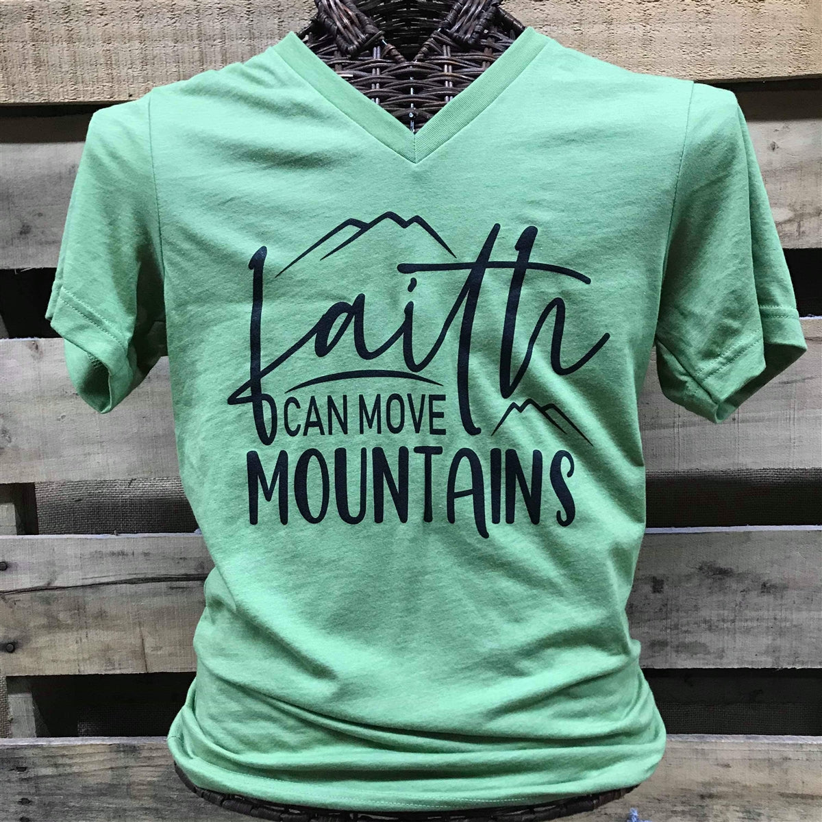 Southern Chics Apparel Faith Can Move Mountains - Adult & Kids T-Shirts, Sweatshirts & Hoodies apparel design preview 1
