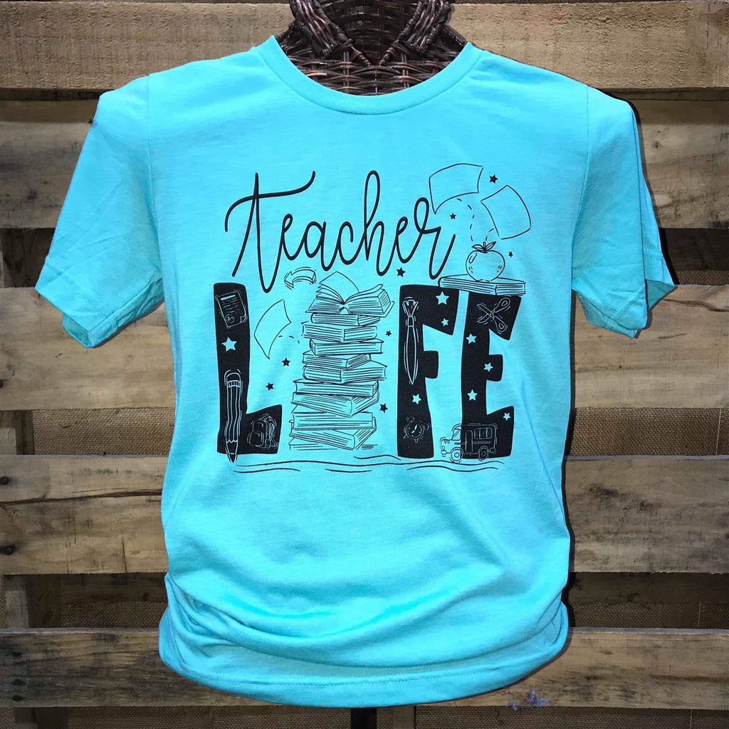 Southern Chics Apparel Teacher Life Canvas - Adult & Kids T-Shirts, Sweatshirts & Hoodies apparel design preview 1