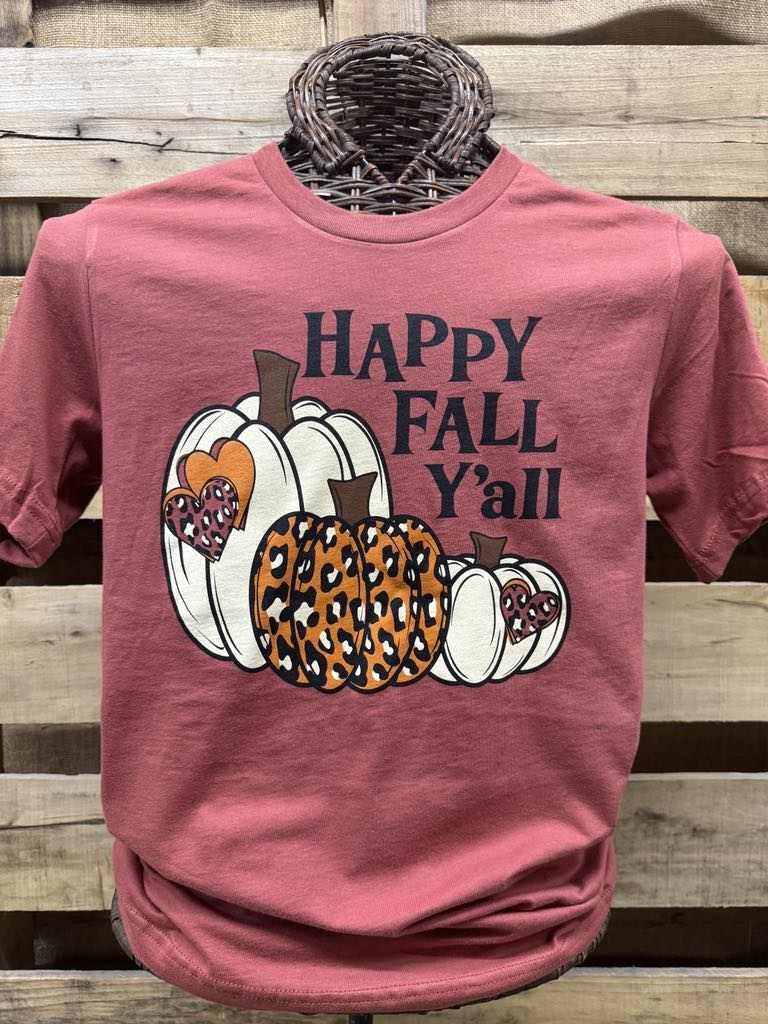 Southern Chics Apparel Pumpkin Happy Fall Canvas - Adult & Kids T-Shirts, Sweatshirts & Hoodies apparel design preview 1