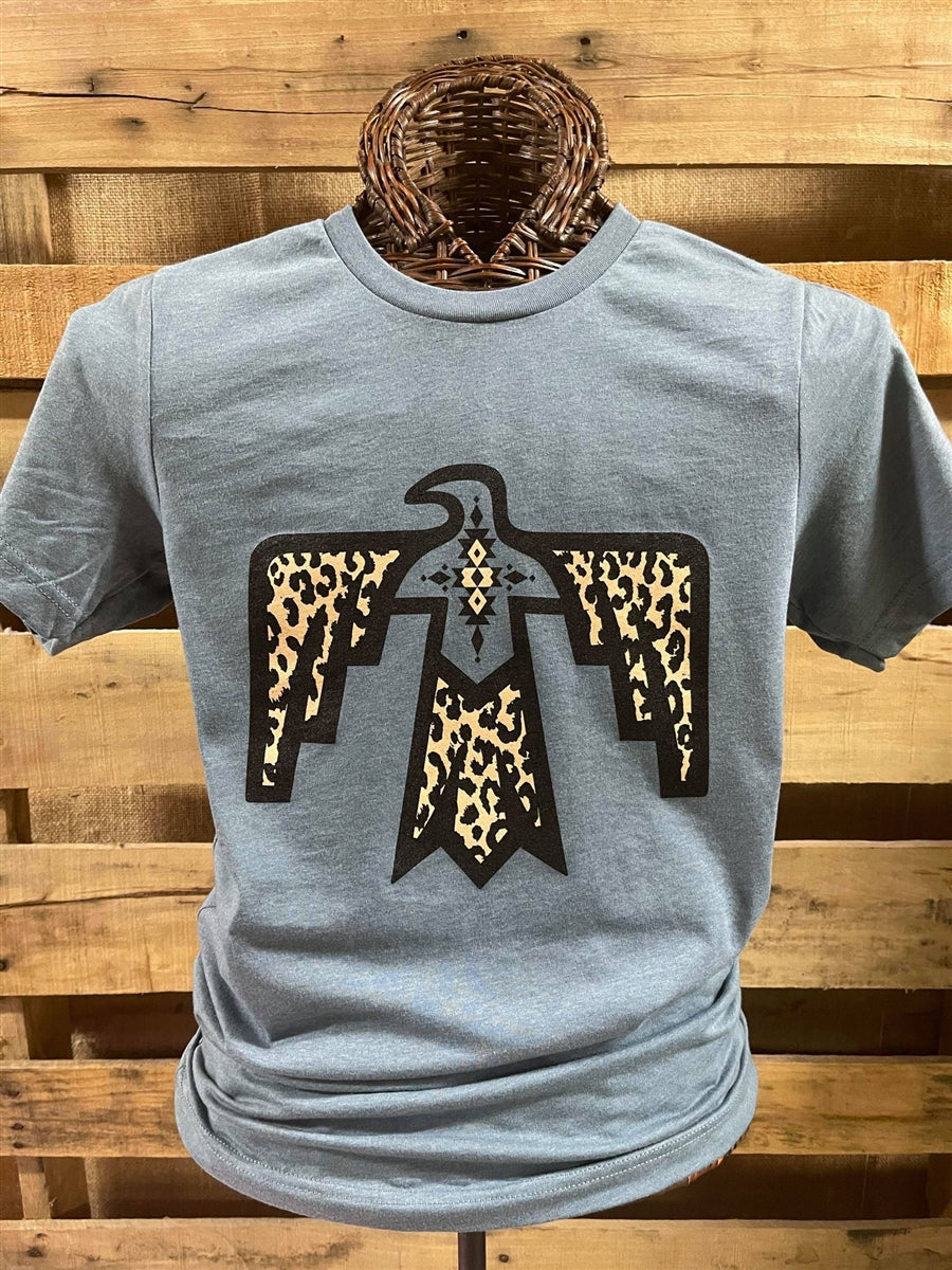 Southern Chics Apparel Leopard Aztec Bird Canvas - Adult & Kids T-Shirts, Sweatshirts & Hoodies apparel design preview 1