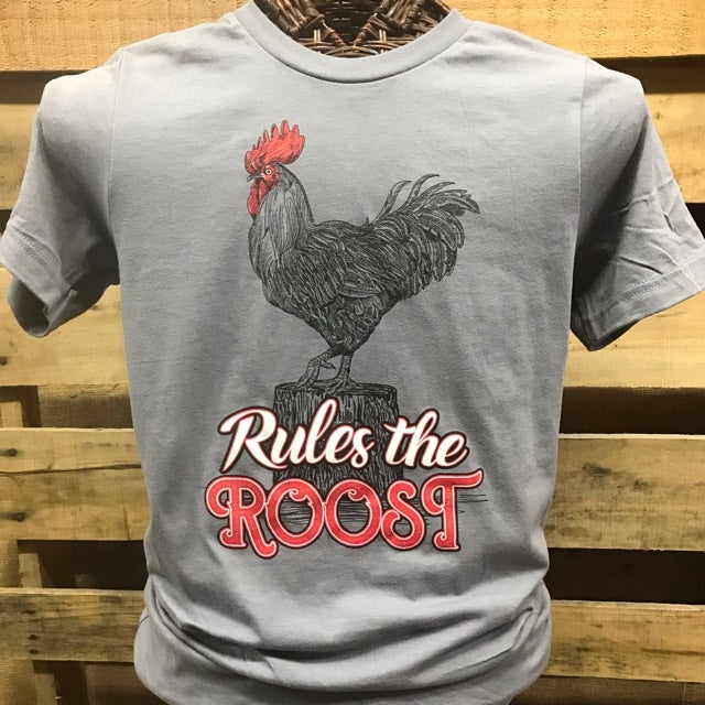 SALE Southern Chics Rules the Roost Rooster Girlie - Adult & Kids T-Shirts, Sweatshirts & Hoodies apparel design preview 1