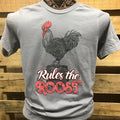 SALE Southern Chics Rules the Roost Rooster Girlie - Adult & Kids T-Shirts, Sweatshirts & Hoodies apparel design preview 1