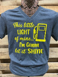 Southern Chics Apparel This Light Shine V-Neck Canvas - Adult & Kids T-Shirts, Sweatshirts & Hoodies apparel design preview 1