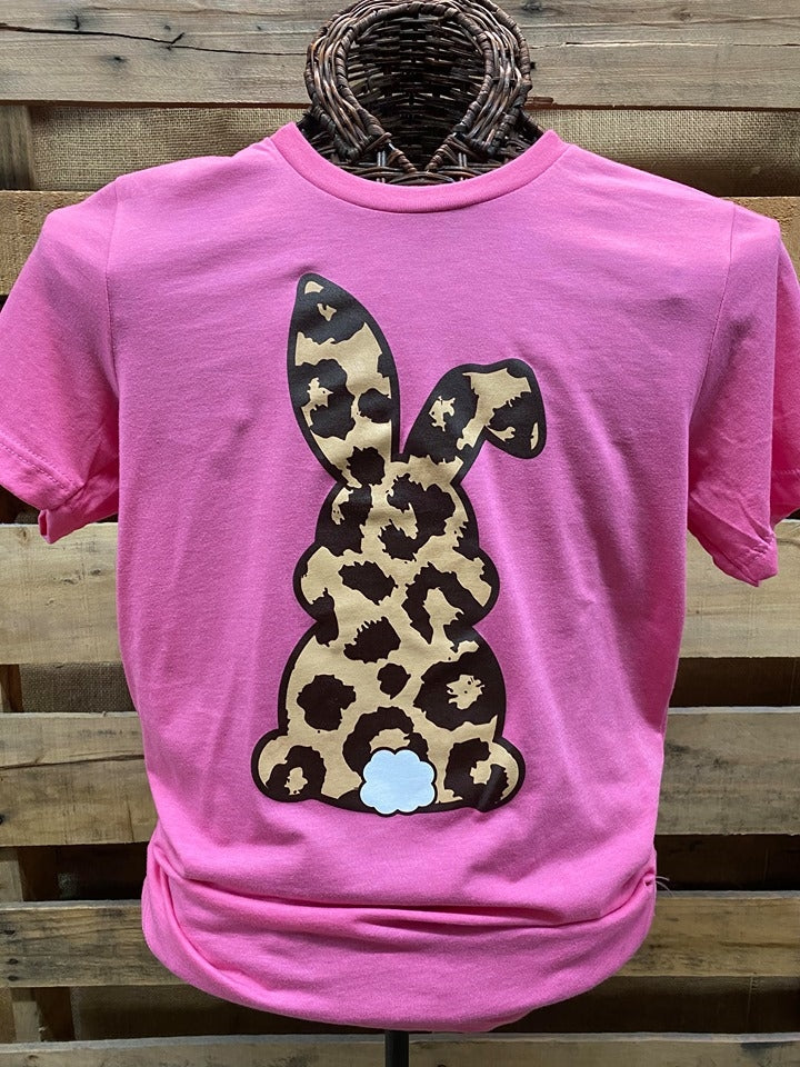 Southern Chics Apparel Leopard Bunny Rabbit Easter - Adult & Kids T-Shirts, Sweatshirts & Hoodies apparel design preview 1