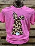 Southern Chics Apparel Leopard Bunny Rabbit Easter - Adult & Kids T-Shirts, Sweatshirts & Hoodies apparel design preview 1