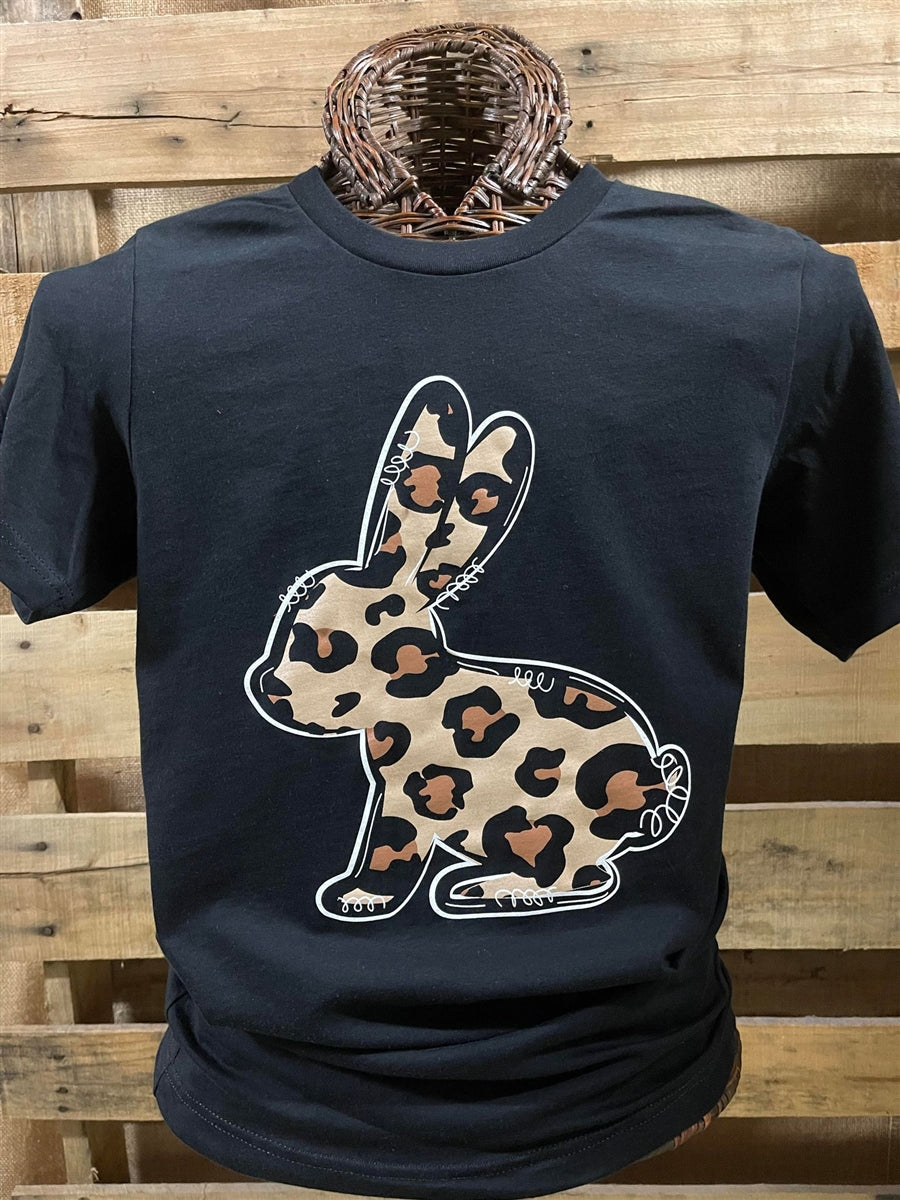 Southern Chics Leopard Easter Bunny Canvas - Adult & Kids T-Shirts, Sweatshirts & Hoodies apparel design preview 1