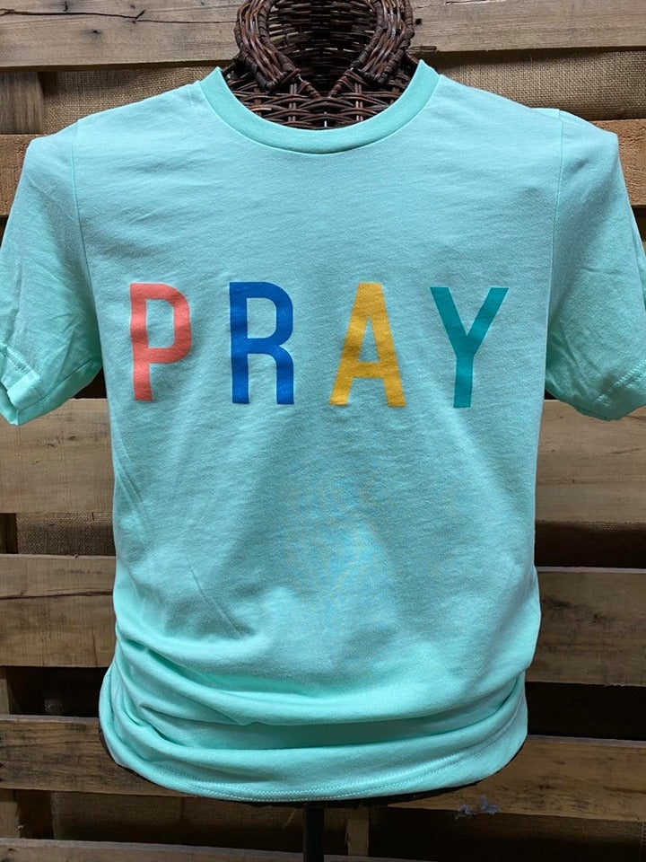Southern Chics Apparel PRAY Canvas Bright - Adult & Kids T-Shirts, Sweatshirts & Hoodies apparel design preview 1